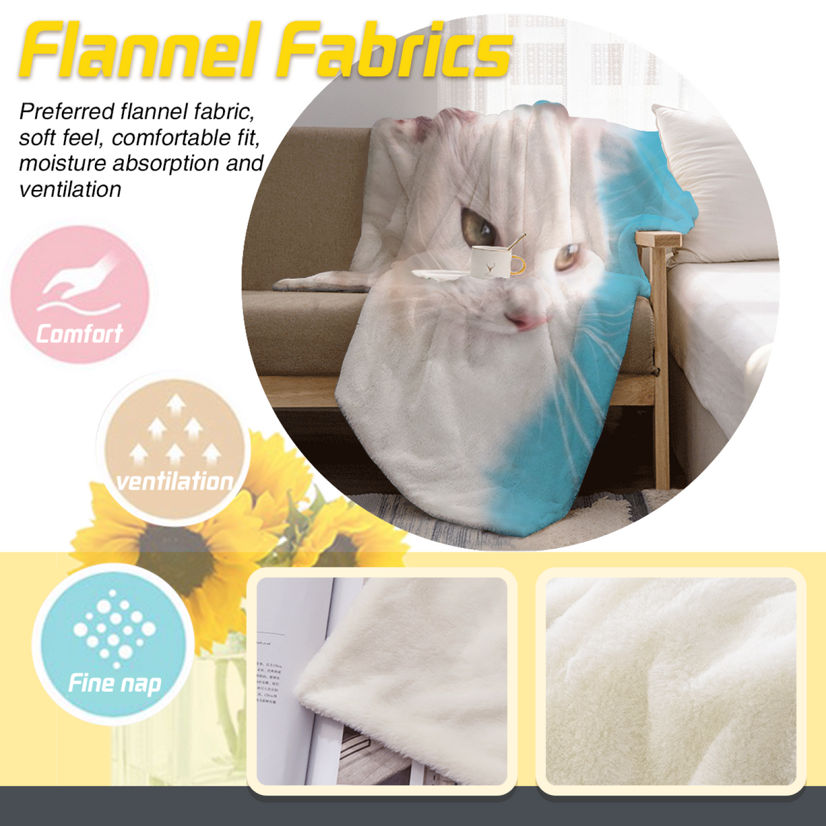 Rustic & Lantern Playful Graphic All-Season Flannel Blanket