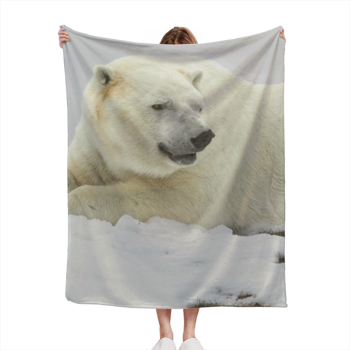 Ember Trail Soft Neutral Art Lightweight Flannel Throw