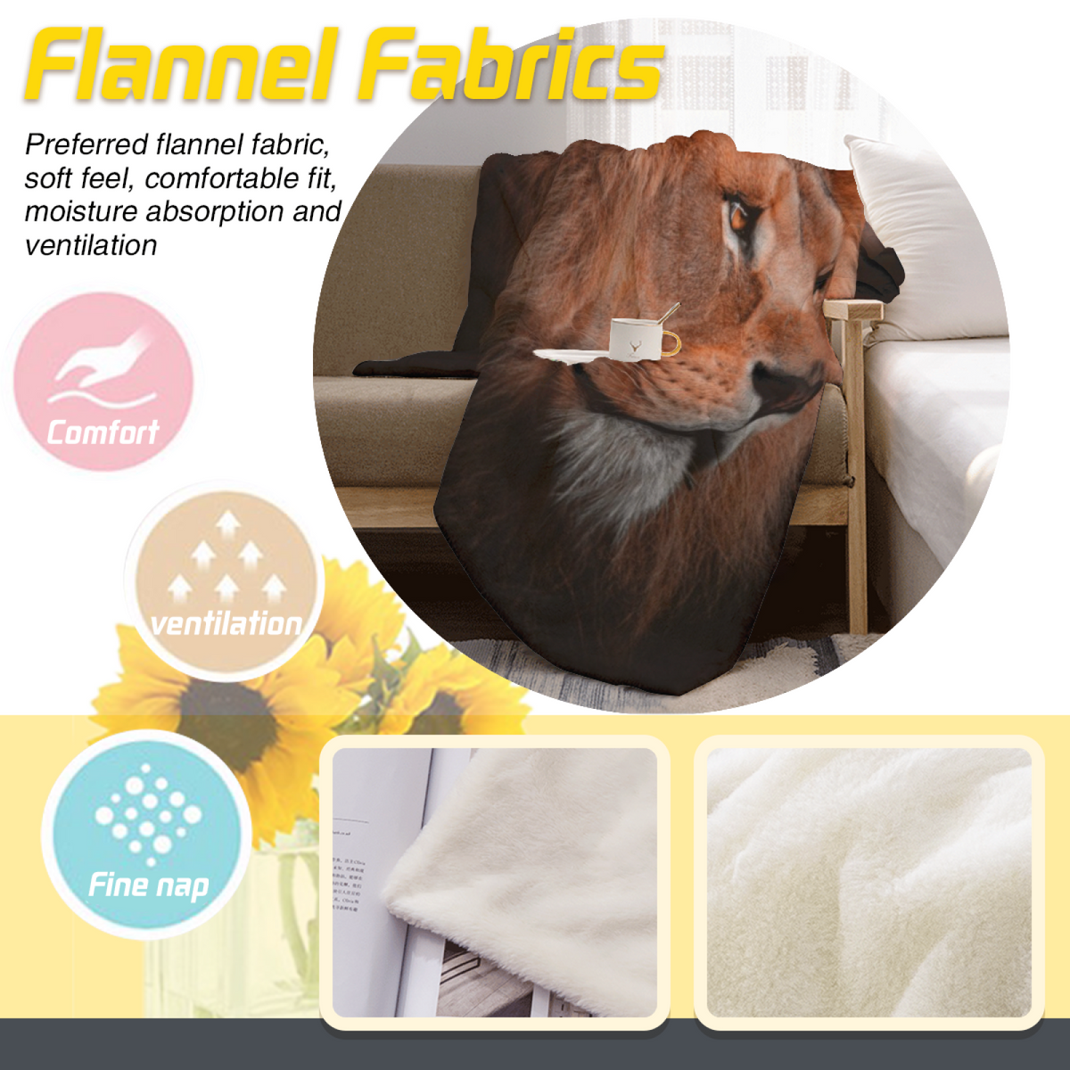 Oceanic Sanctuary Inspired Flannel Sofa Throw ¨C Earthy Neutral Palette