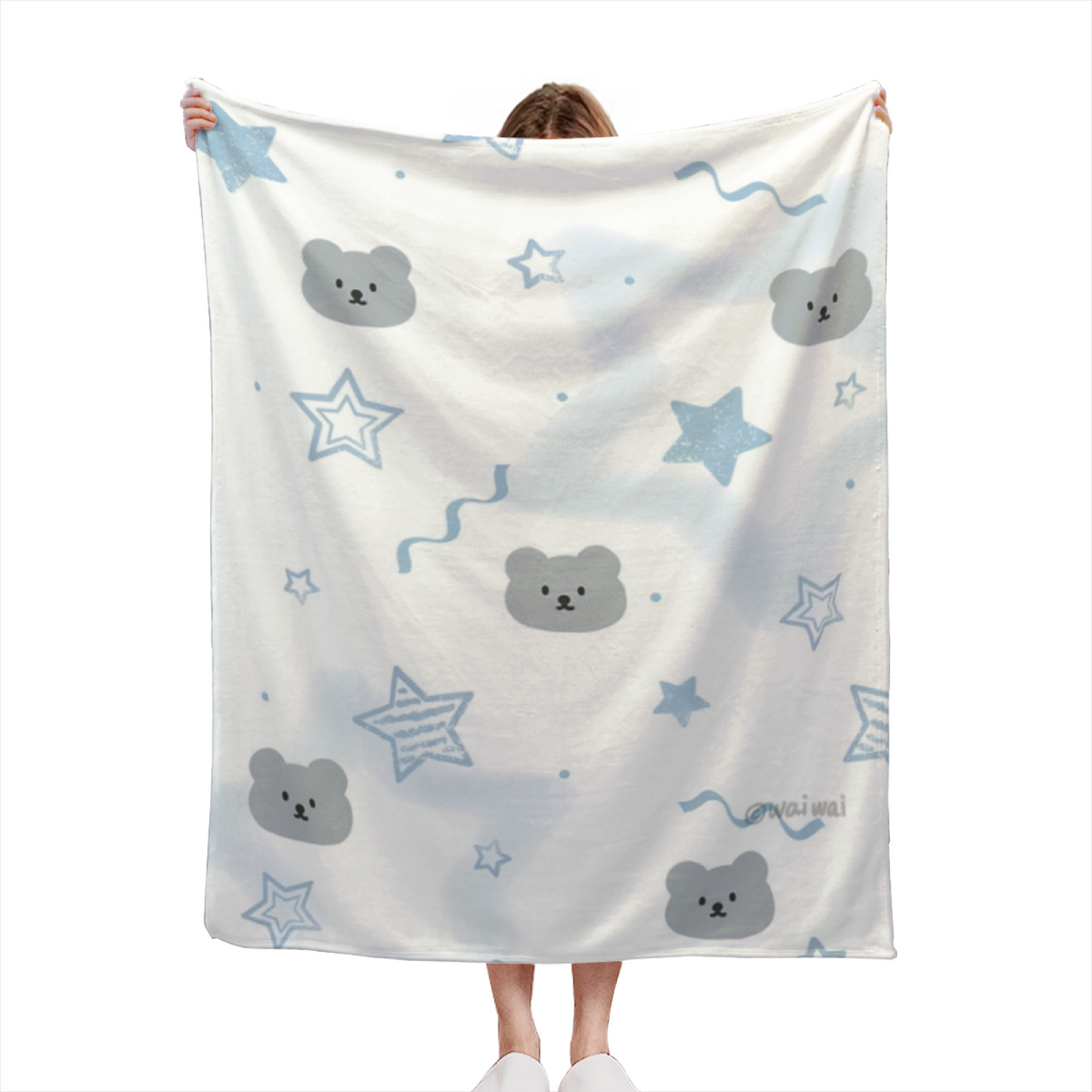 Luminous & Sonnet Playful Graphic All-Season Flannel Blanket