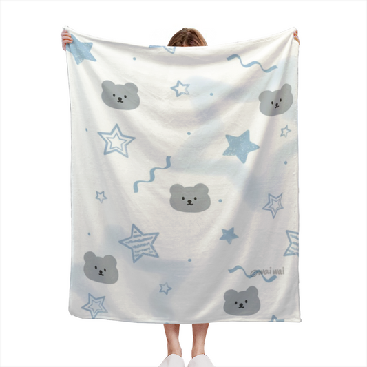 Luminous & Sonnet Playful Graphic All-Season Flannel Blanket