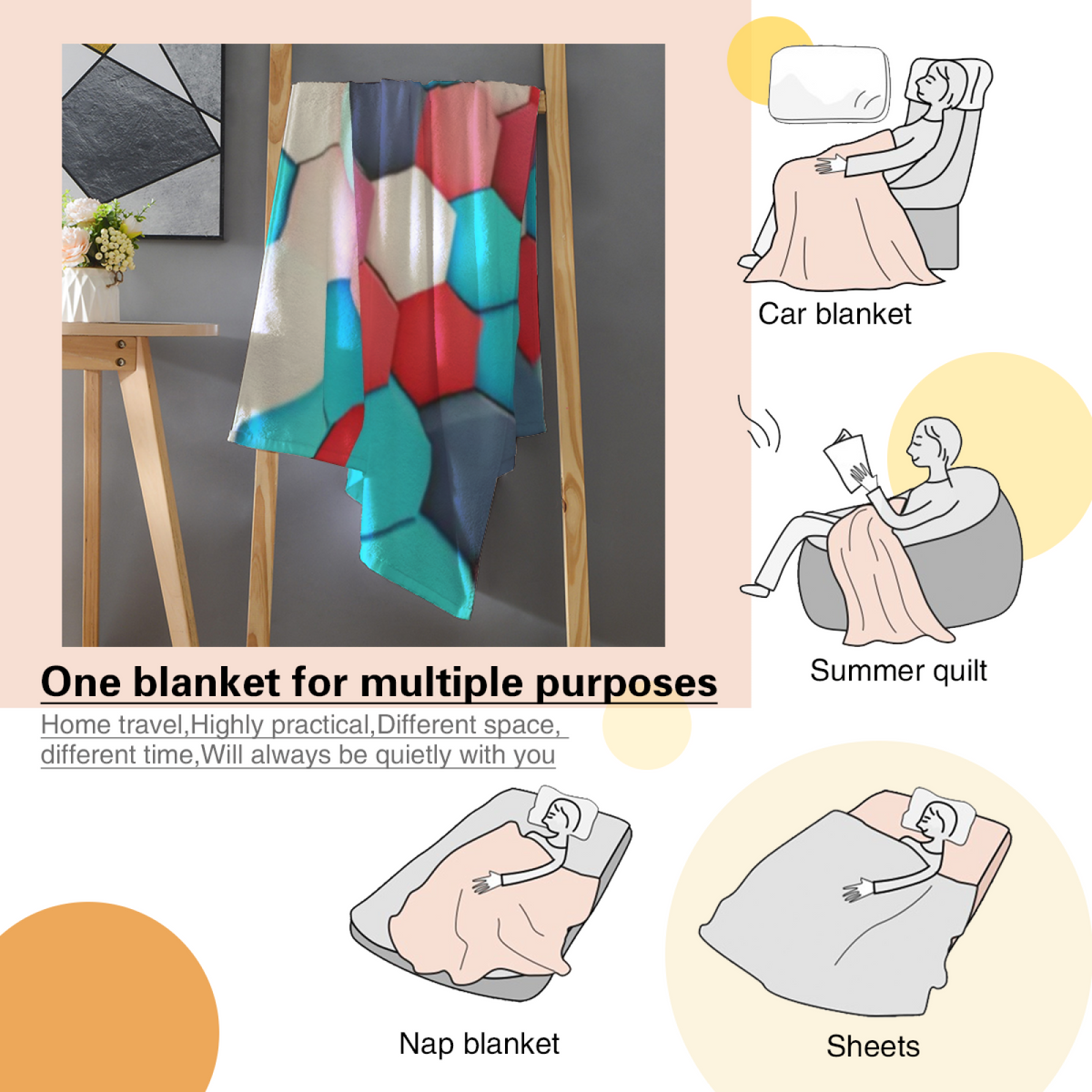 Radiant Sprout Muted Sage Art Decorative Flannel Blanket