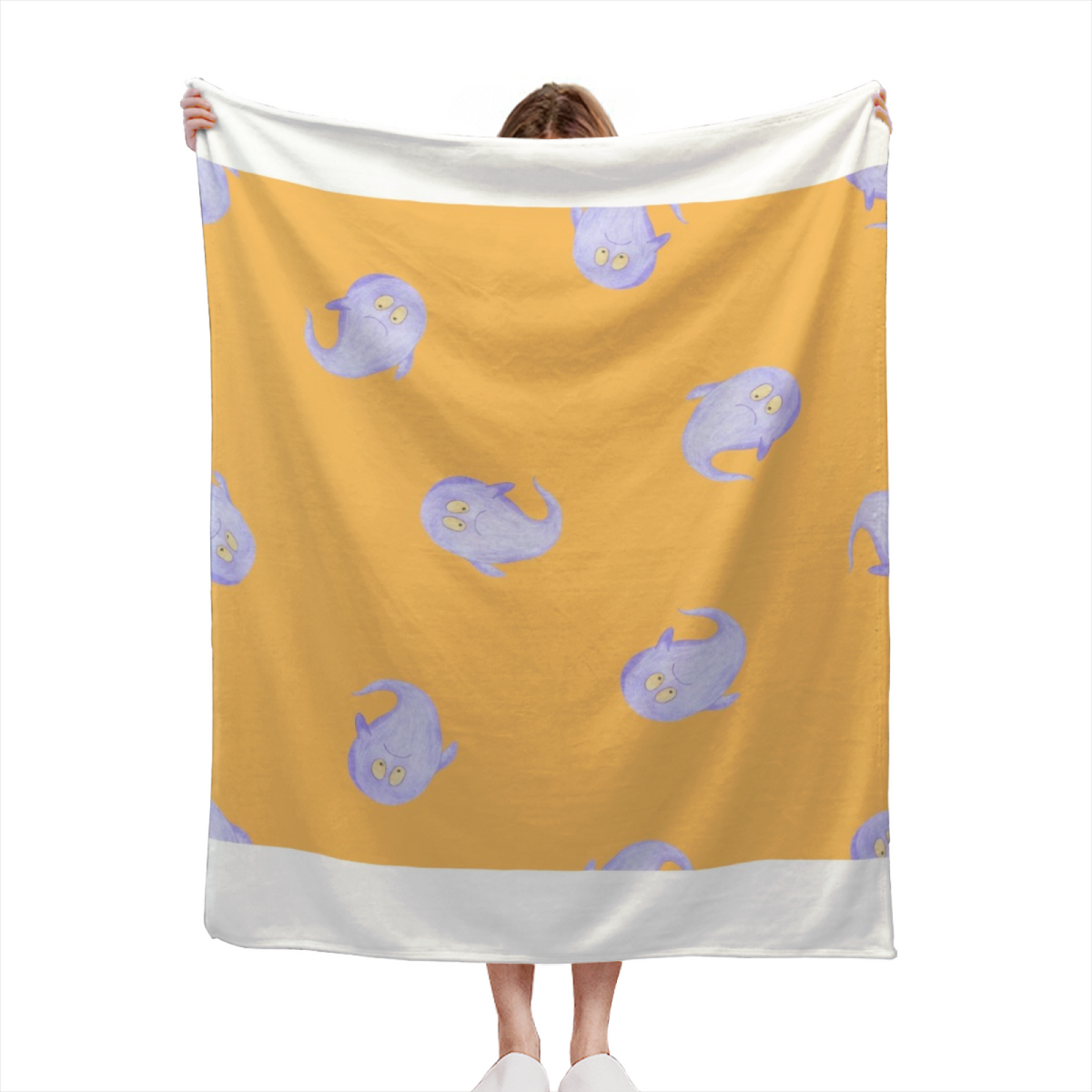 Burnished Breeze Lightweight Flannel Throw in Dusty Lilac