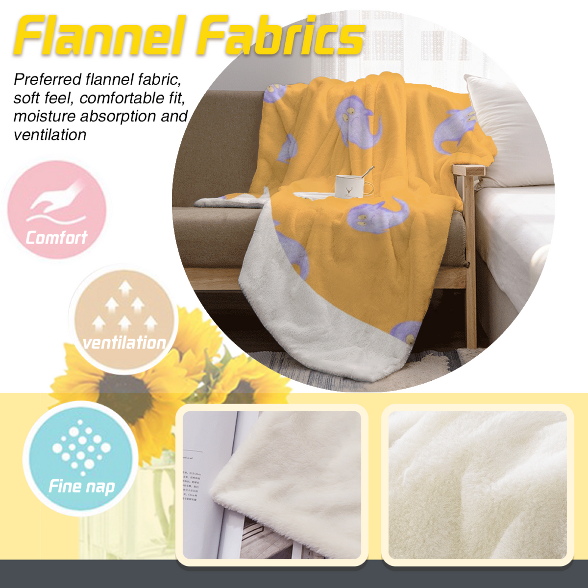 Burnished Breeze Lightweight Flannel Throw in Dusty Lilac