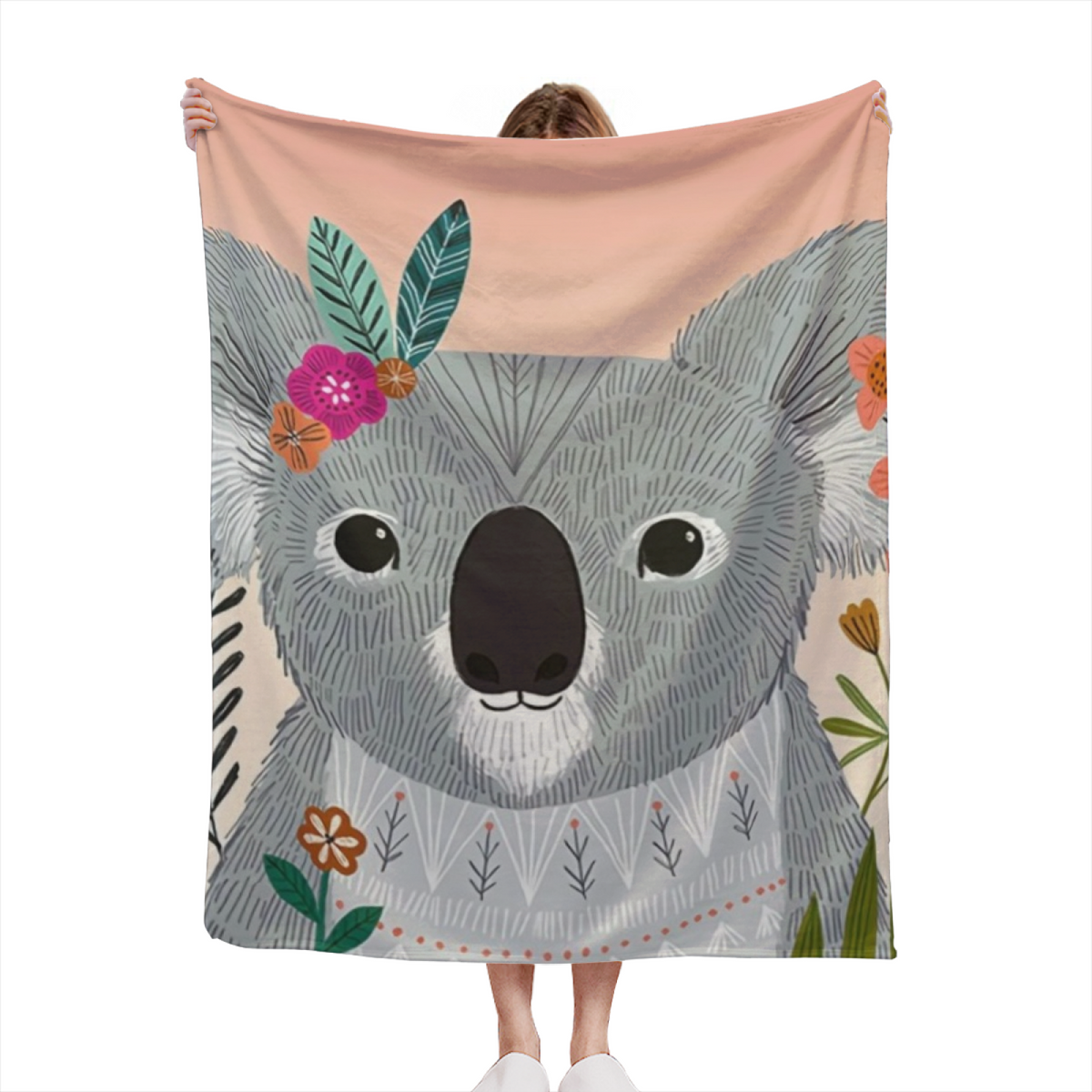 Pastel Multicolor Whimsical Decor Plush Flannel Throw ¨C Radiant Hearth Edition