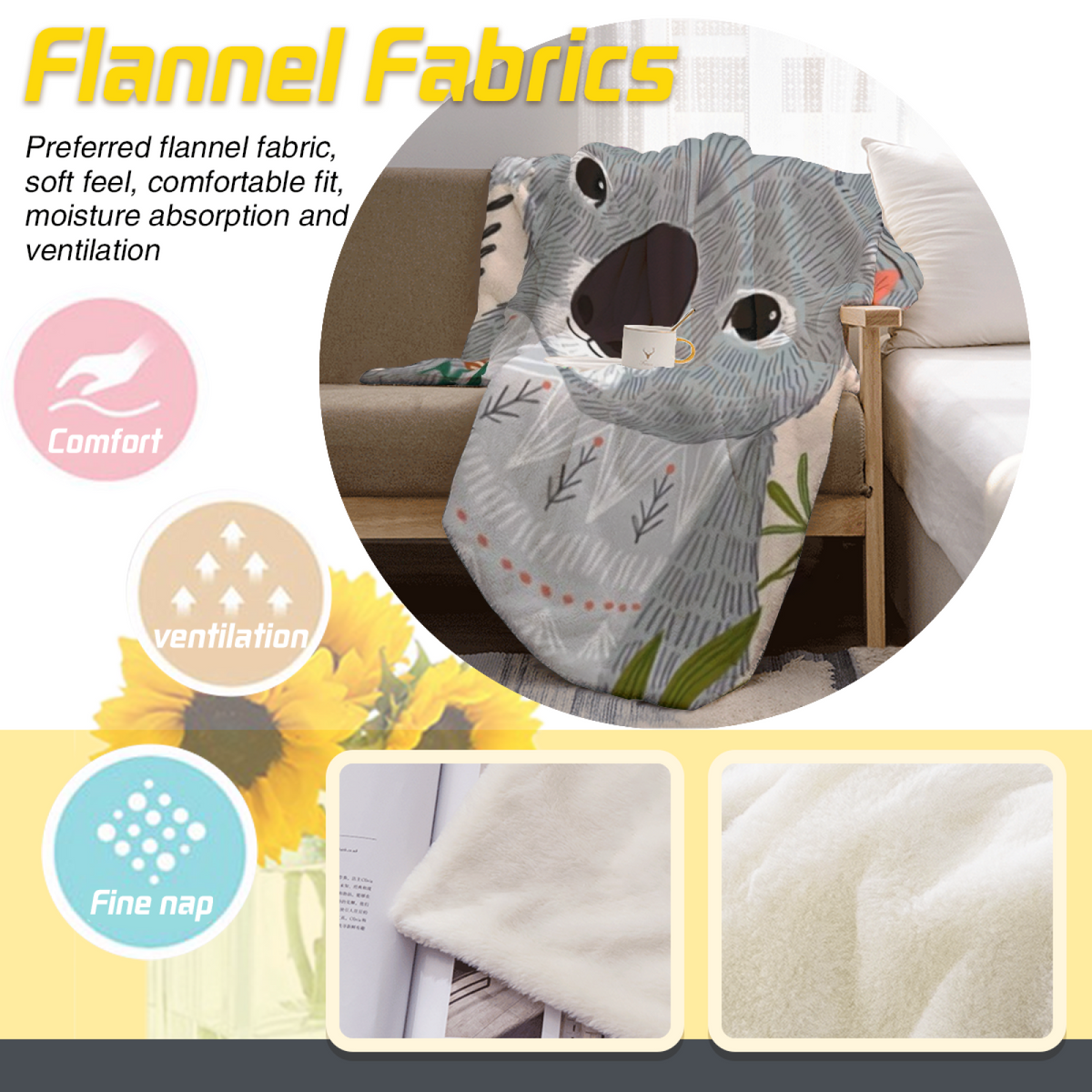 Pastel Multicolor Whimsical Decor Plush Flannel Throw ¨C Radiant Hearth Edition