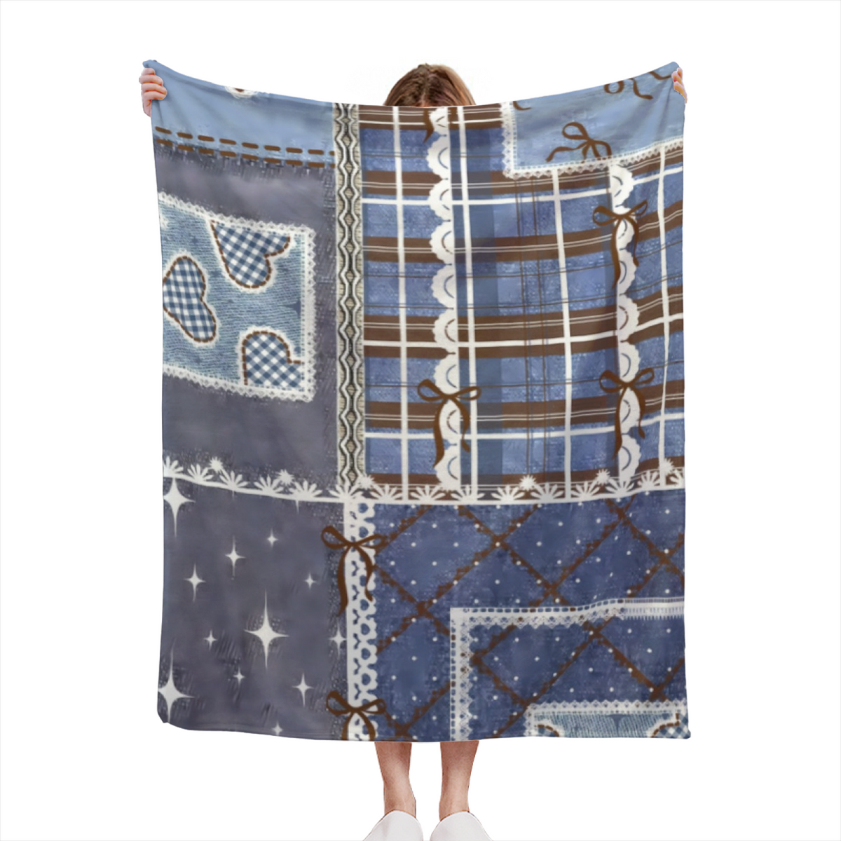 Harbor Odyssey Soft Neutral Art Cozy Flannel Bed Blanket