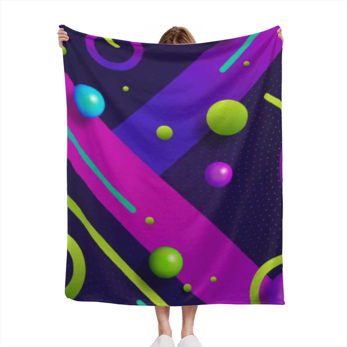 Festival Fable Lightweight Flannel Throw in Dusty Lilac