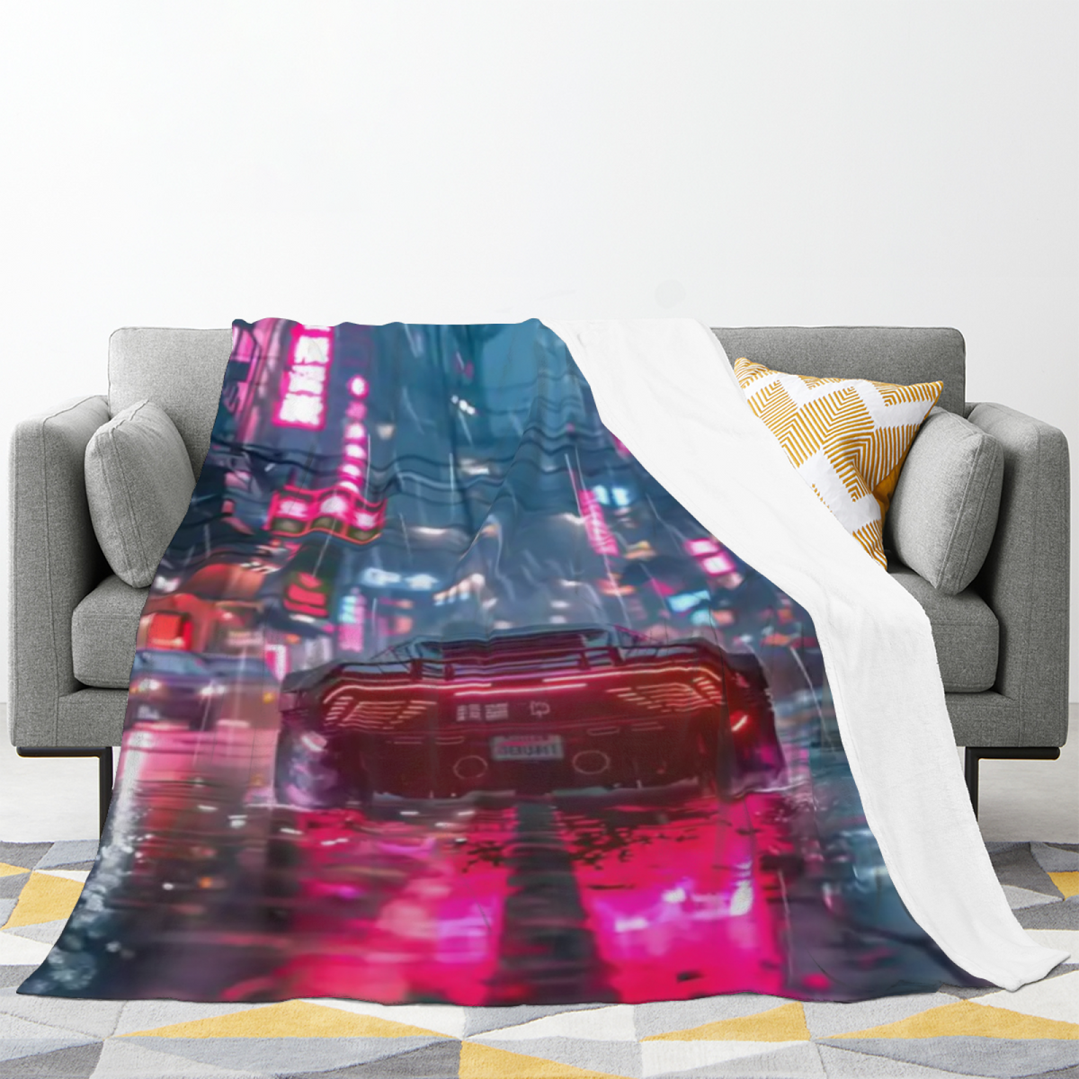 Copper Lantern Muted Sage Art Decorative Flannel Blanket