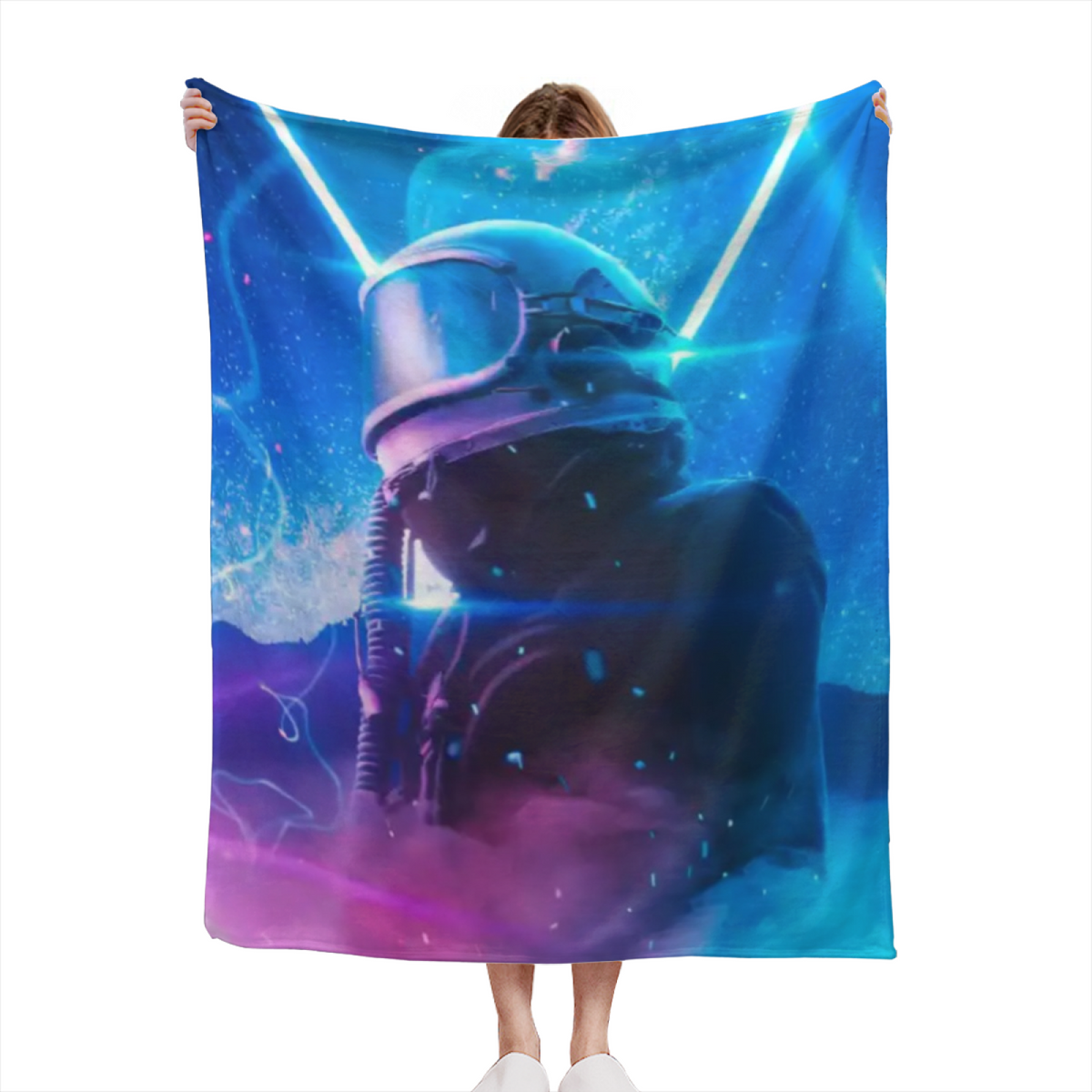 Gilded & Wonder Playful Graphic All-Season Flannel Blanket