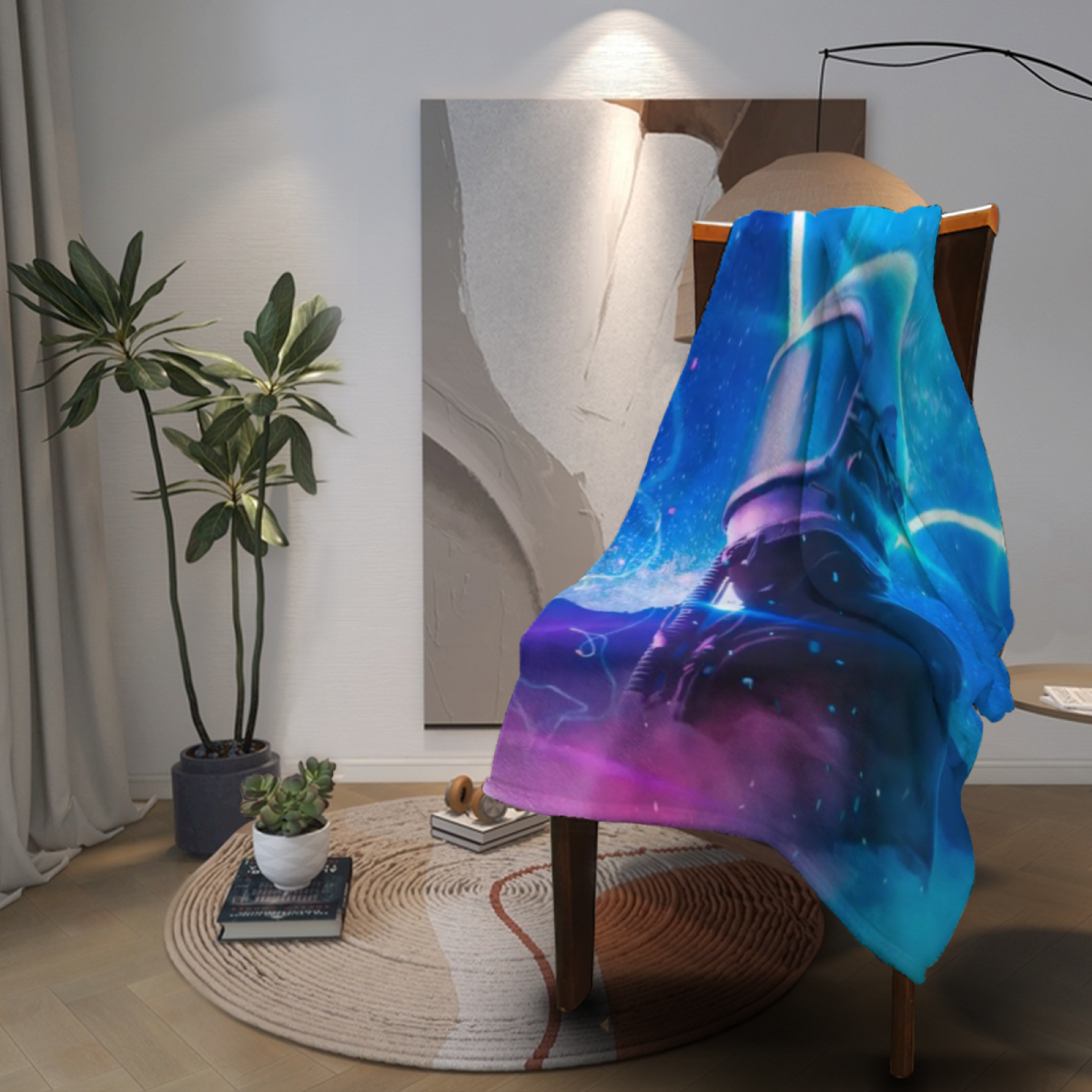 Gilded & Wonder Playful Graphic All-Season Flannel Blanket