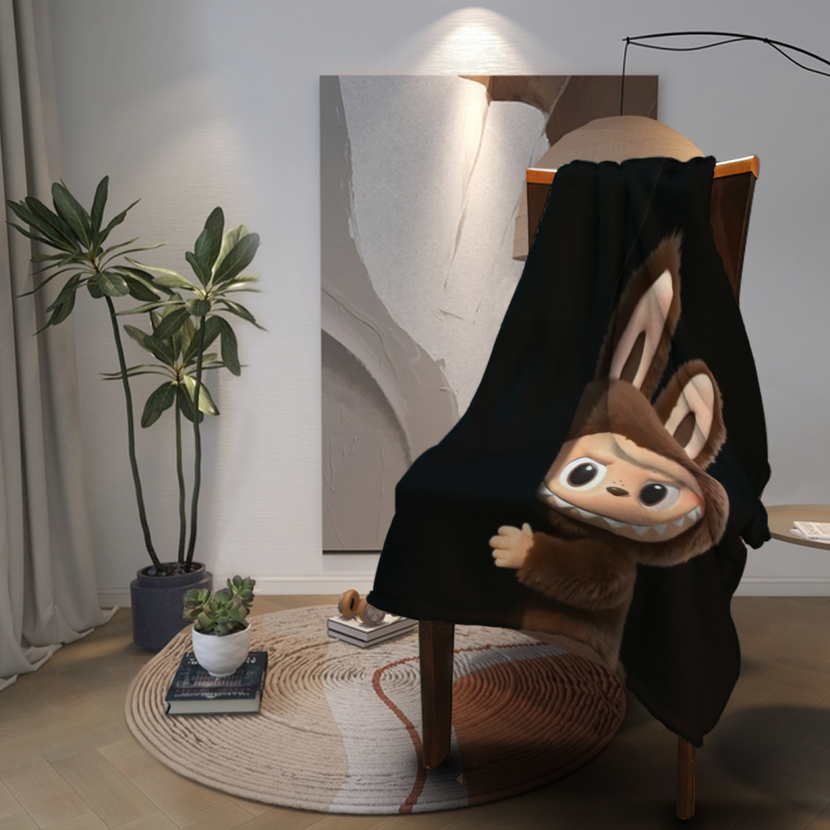Soft Minimalist All-Season Flannel Blanket ¨C Hazy Whisper Collection