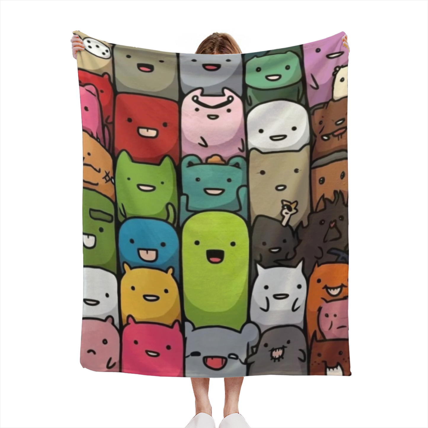 Colorful Contemporary Throw Blanket ¨C Artistic Printed Cozy Home Blanket