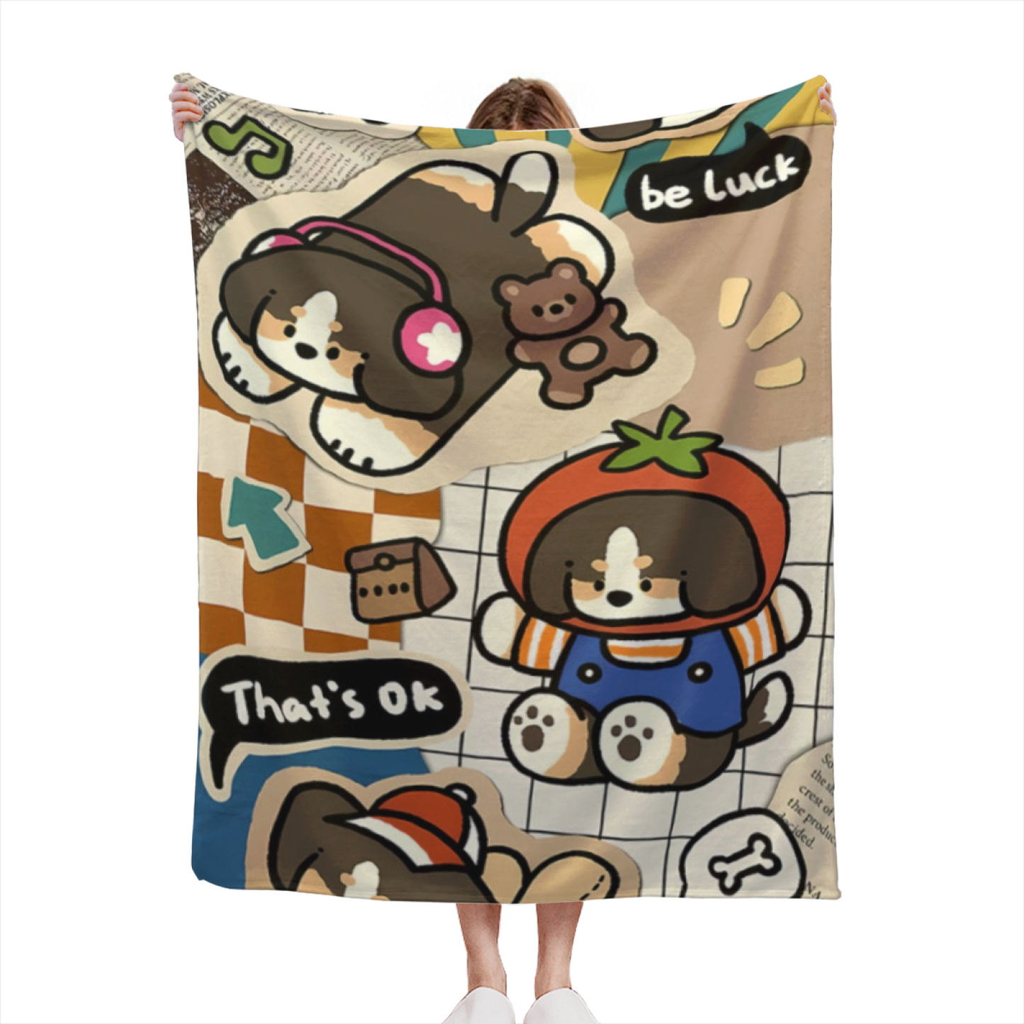 Abstract Graphic Art Throw Blanket ¨C Colorful Contemporary Cozy Blanket