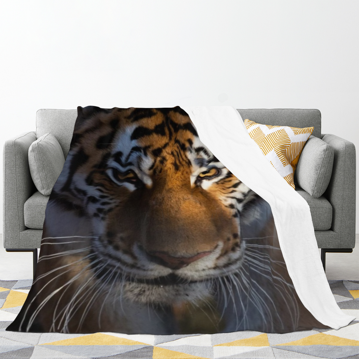 Wildwood Orchard Inspired Flannel Sofa Throw ¨C Earthy Neutral Palette