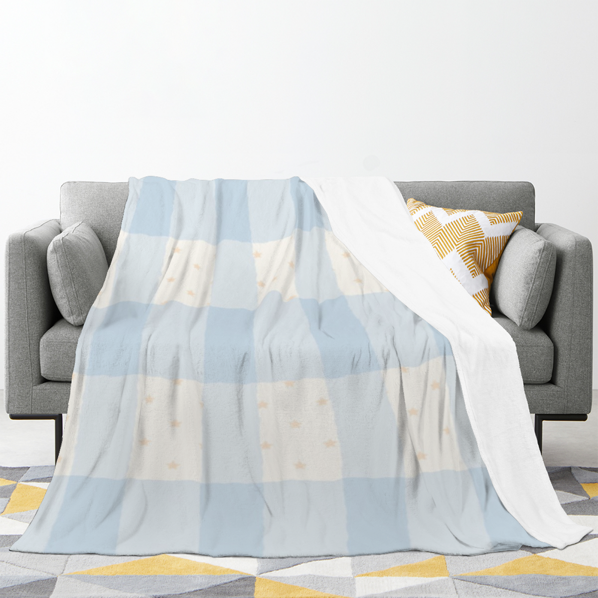 Soft Minimalist All-Season Flannel Blanket ¨C Cinnamon Carnival Collection