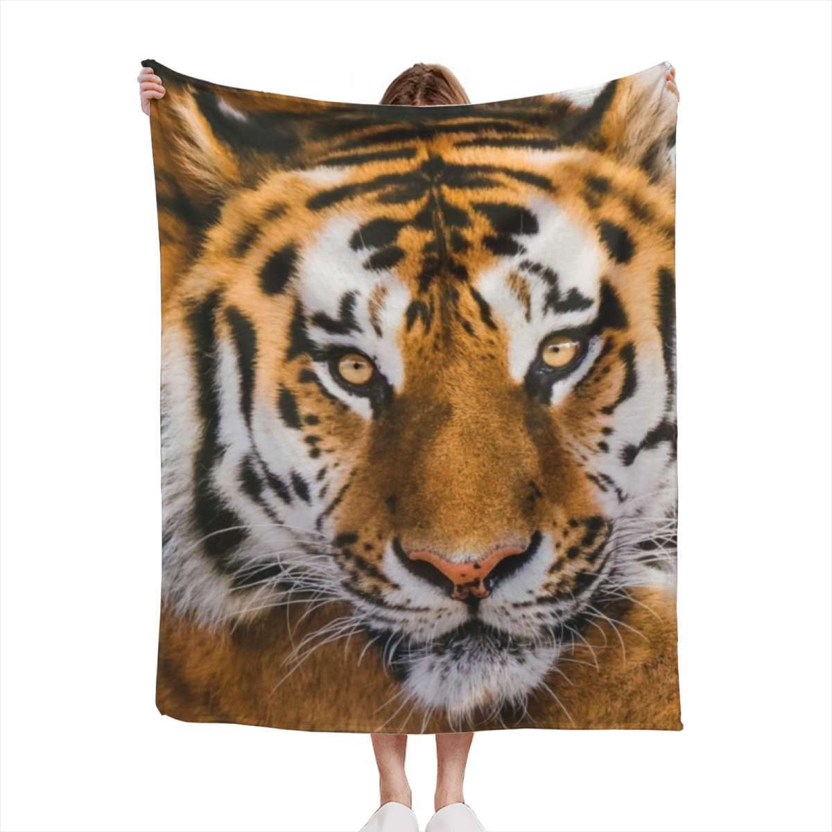 Gilded Prism Pastel Multicolor Modern Art Flannel Throw Blanket