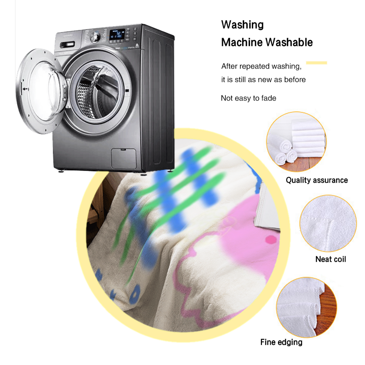 Dawn Drift Ivory Cozy Lightweight Flannel Throw