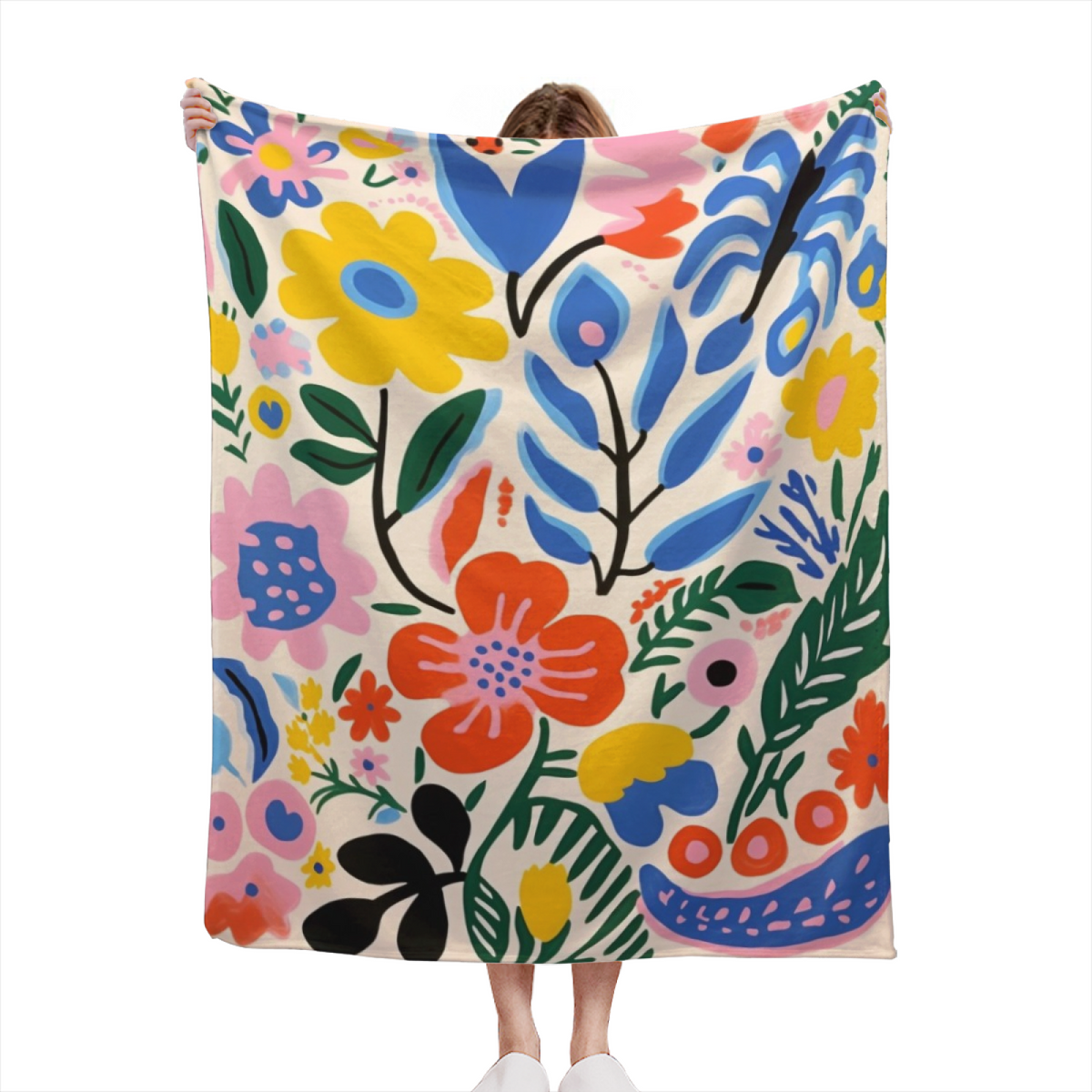 Misty Grove Lightweight Flannel Throw in Soft Neutral