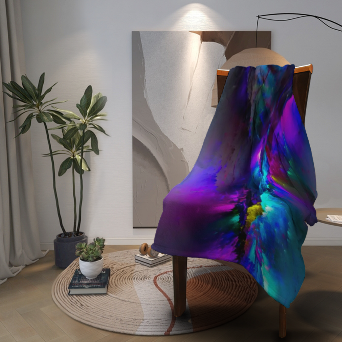 Soft Minimalist All-Season Flannel Blanket ¨C Frosted Sprout Collection