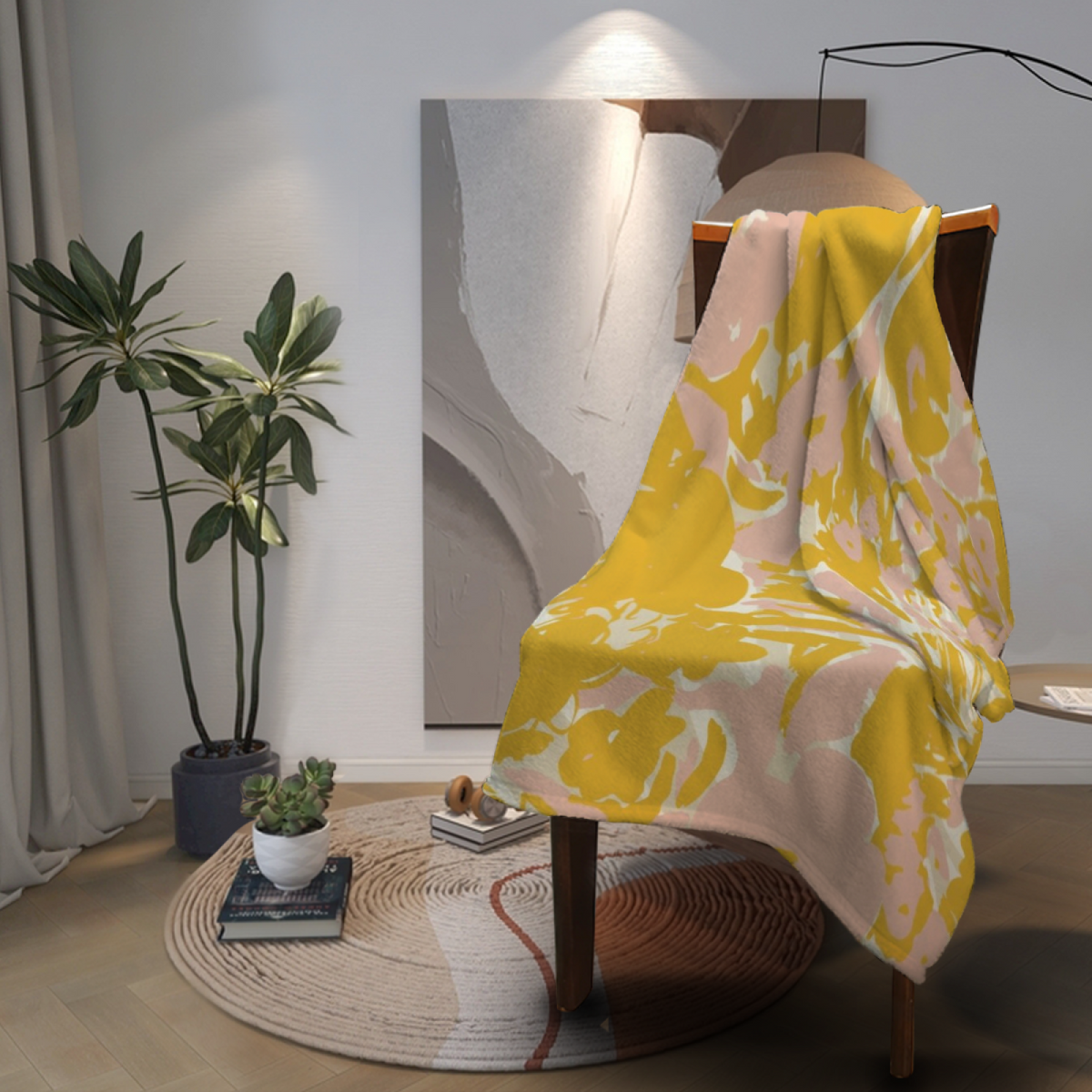 Celestial Jubilee Soft Flannel Blanket in Pastel Multicolor