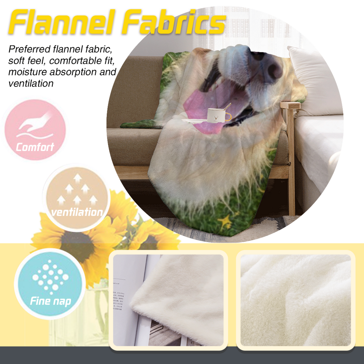 Dreamy Soft Neutral Velvet Story Decorative Flannel Blanket