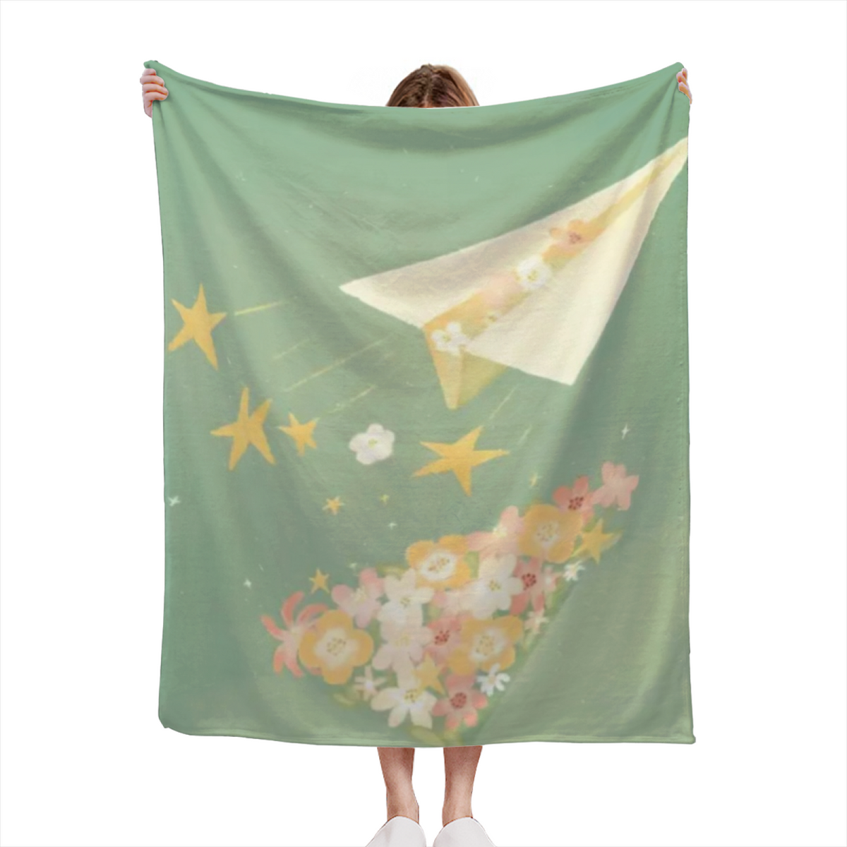 Earthy Neutral Lagoon Vista Lightweight Flannel Throw ¨C Contemporary Pattern