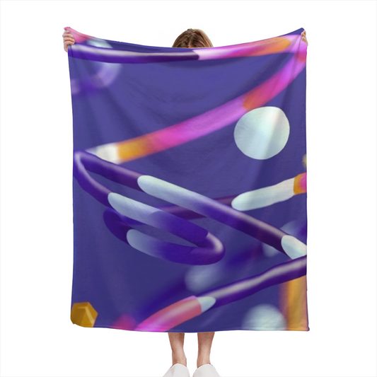 Abstract Artistic Throw Blanket ¨C Stylish Contemporary Printed Cozy Blanket