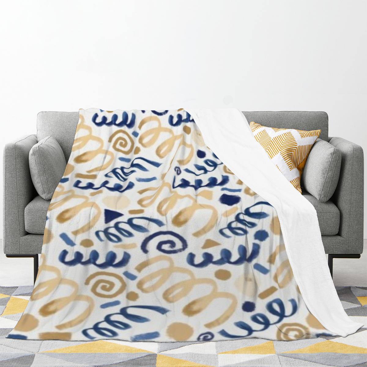 Moonbeam Spectrum Home Accent Soft Flannel Blanket ¨C Warm Coral