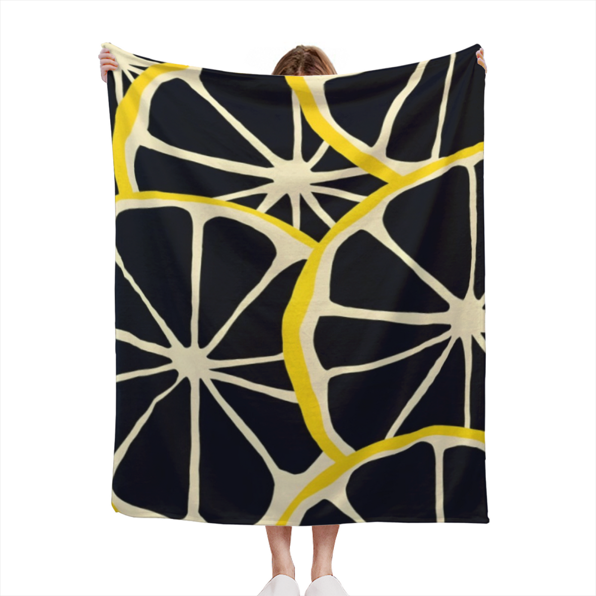 Dreamy Soft Neutral Harbor Muse Lightweight Flannel Throw