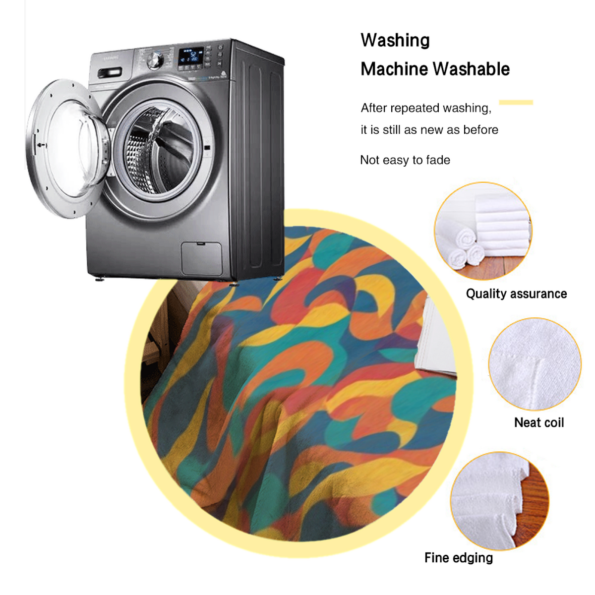 Opaline Arbor Pastel Multicolor Modern Art Decorative Flannel Blanket
