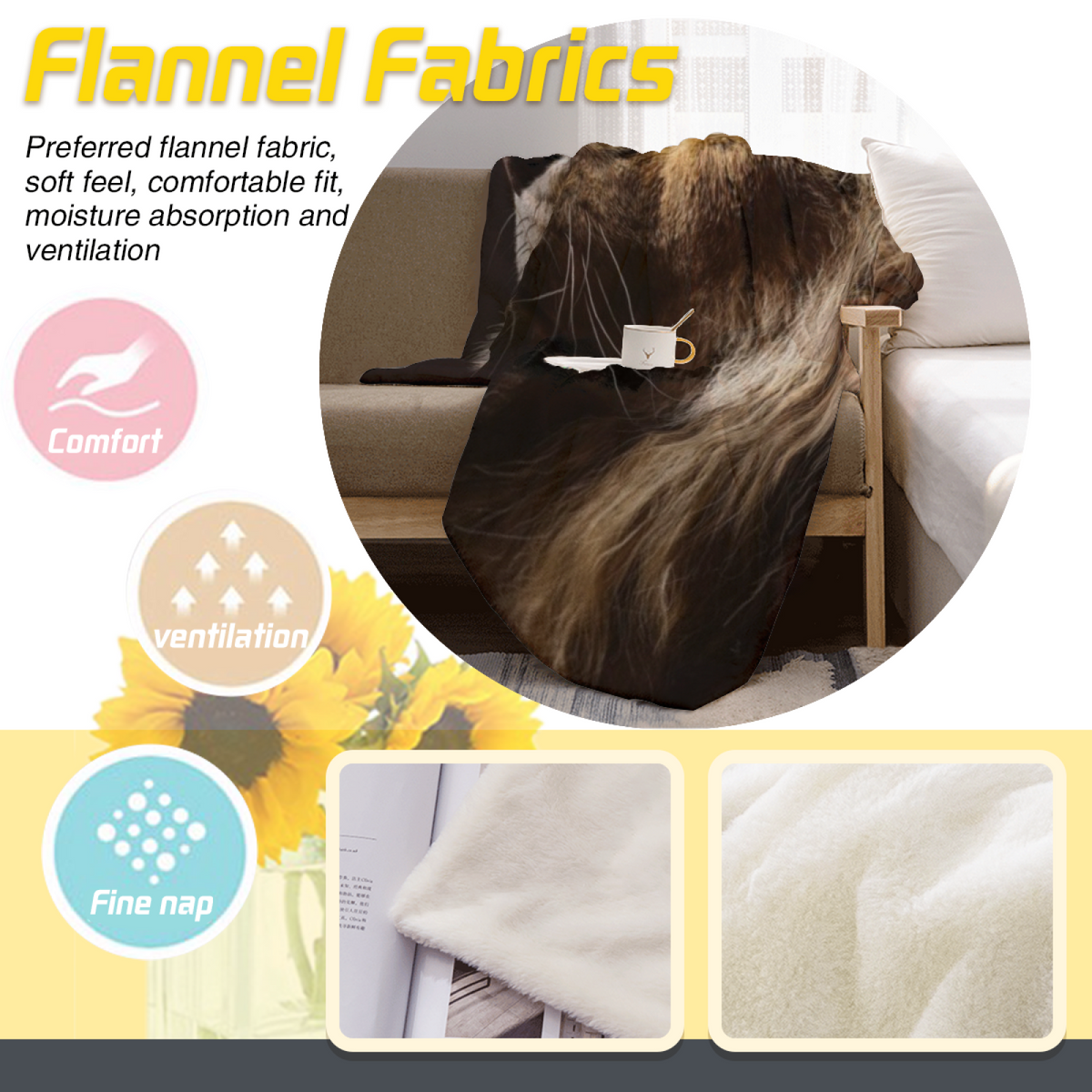 Whimsical Soft Neutral Willow Whimsy Decorative Flannel Blanket