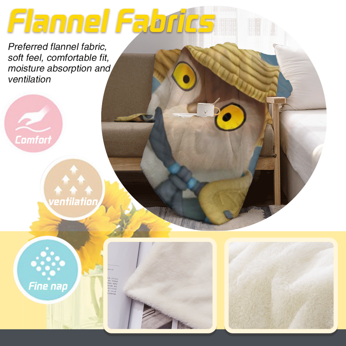 Misty Wonder Soft Flannel Blanket in Dusty Lilac