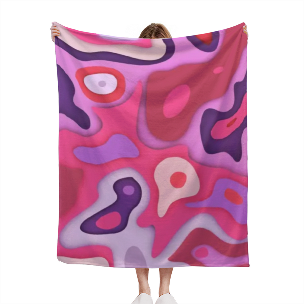 Frosted Spectrum Lightweight Flannel Throw in Dusty Lilac