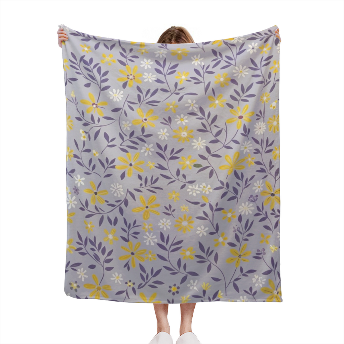 Soft Minimalist All-Season Flannel Blanket ¨C Desert Meadow Collection