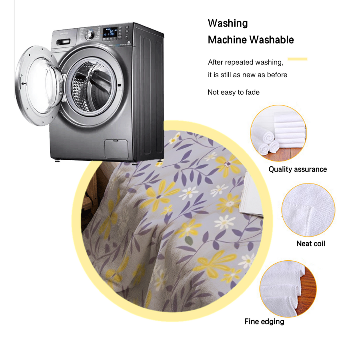 Soft Minimalist All-Season Flannel Blanket ¨C Desert Meadow Collection