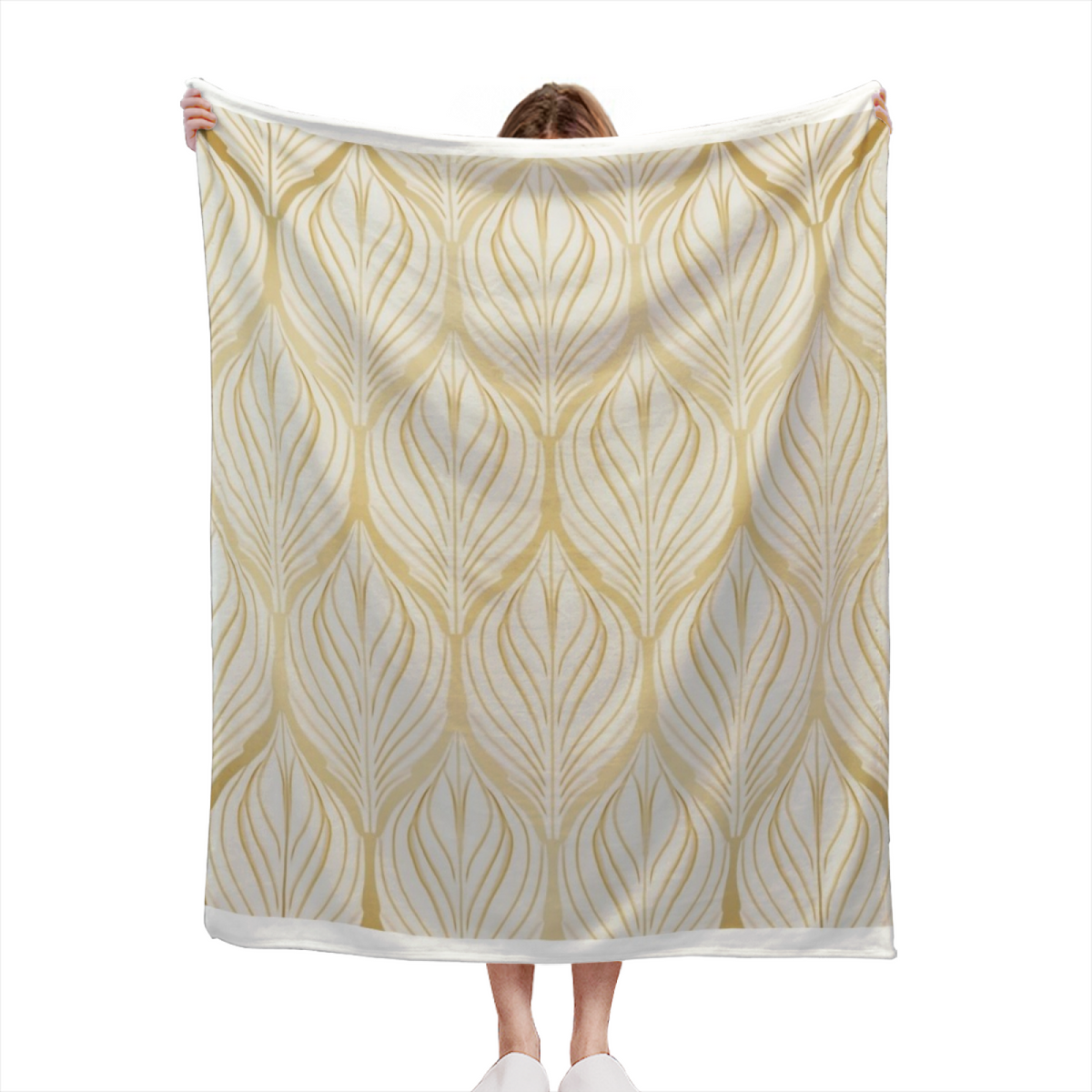 Serene Wander Pastel Multicolor Modern Art Decorative Flannel Blanket