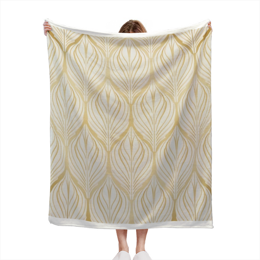 Serene Wander Pastel Multicolor Modern Art Decorative Flannel Blanket