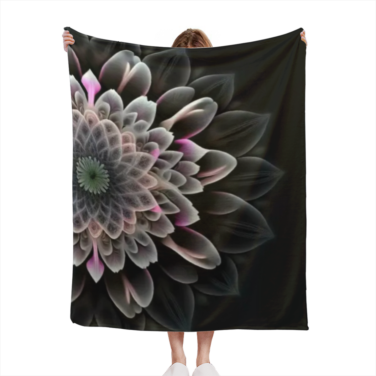 Earthy Neutral Sunwashed Horizon Lightweight Flannel Throw ¨C Contemporary Pattern
