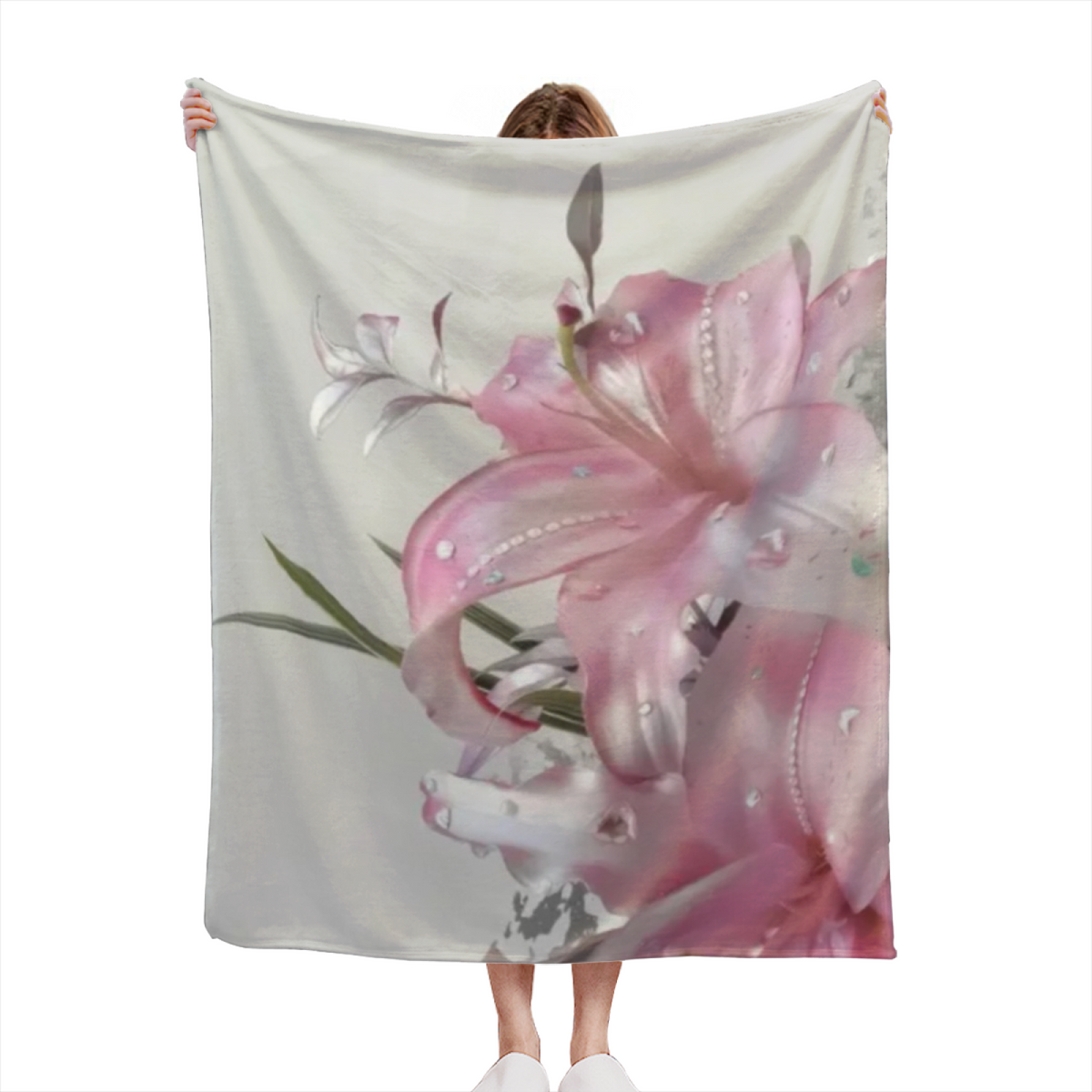 Sunwashed Nectar Pastel Multicolor Modern Art Decorative Flannel Blanket