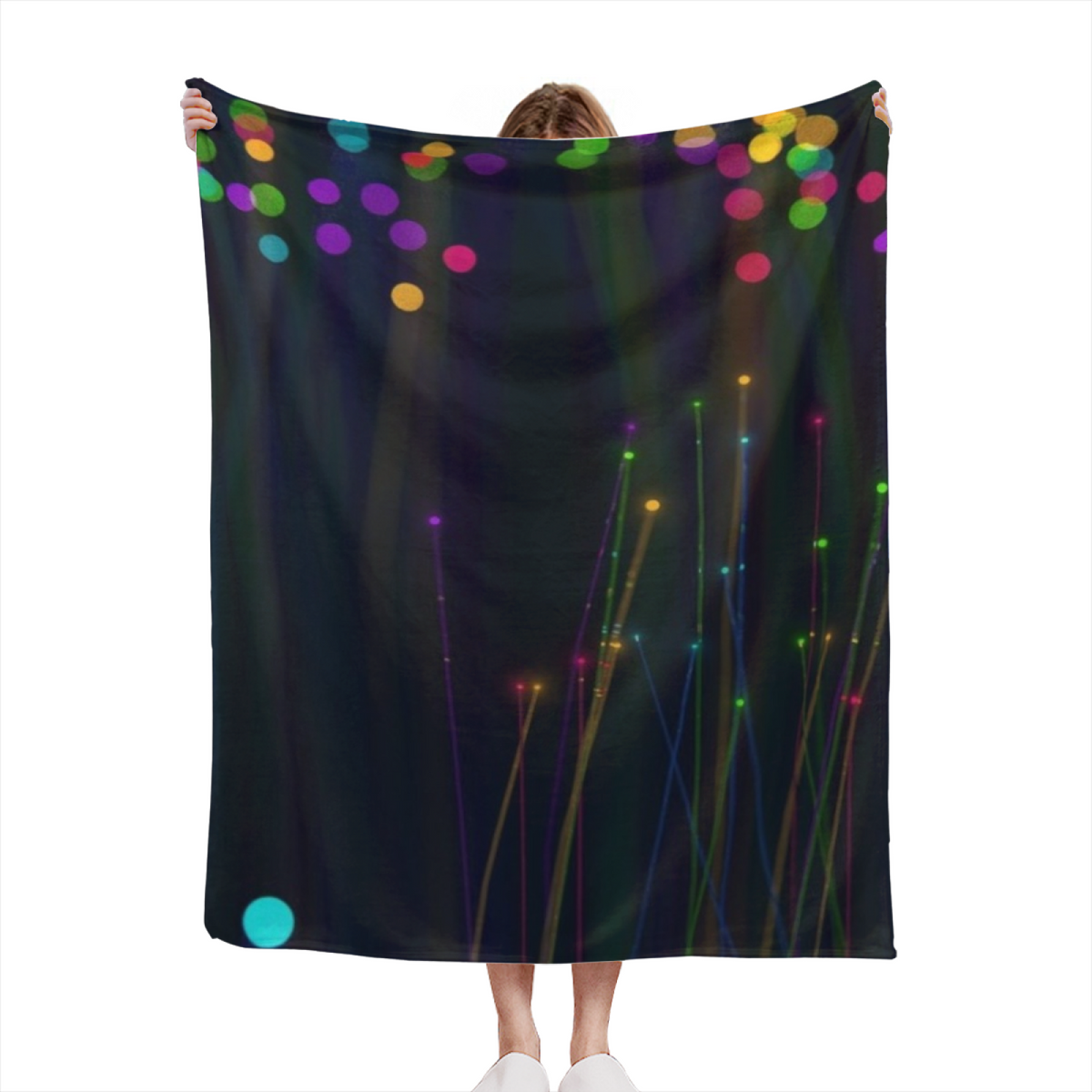 Expressive Soft Neutral Meadow Drift All-Season Flannel Blanket