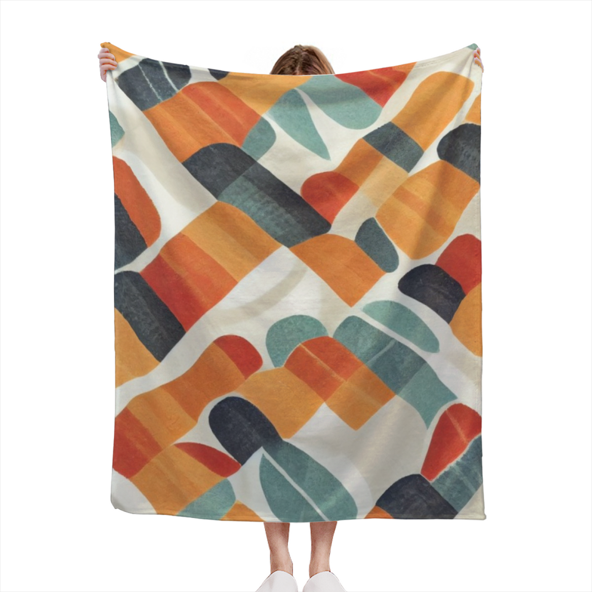 Decorative Flannel Blanket with Electric Jubilee Cozy Cottage Artwork