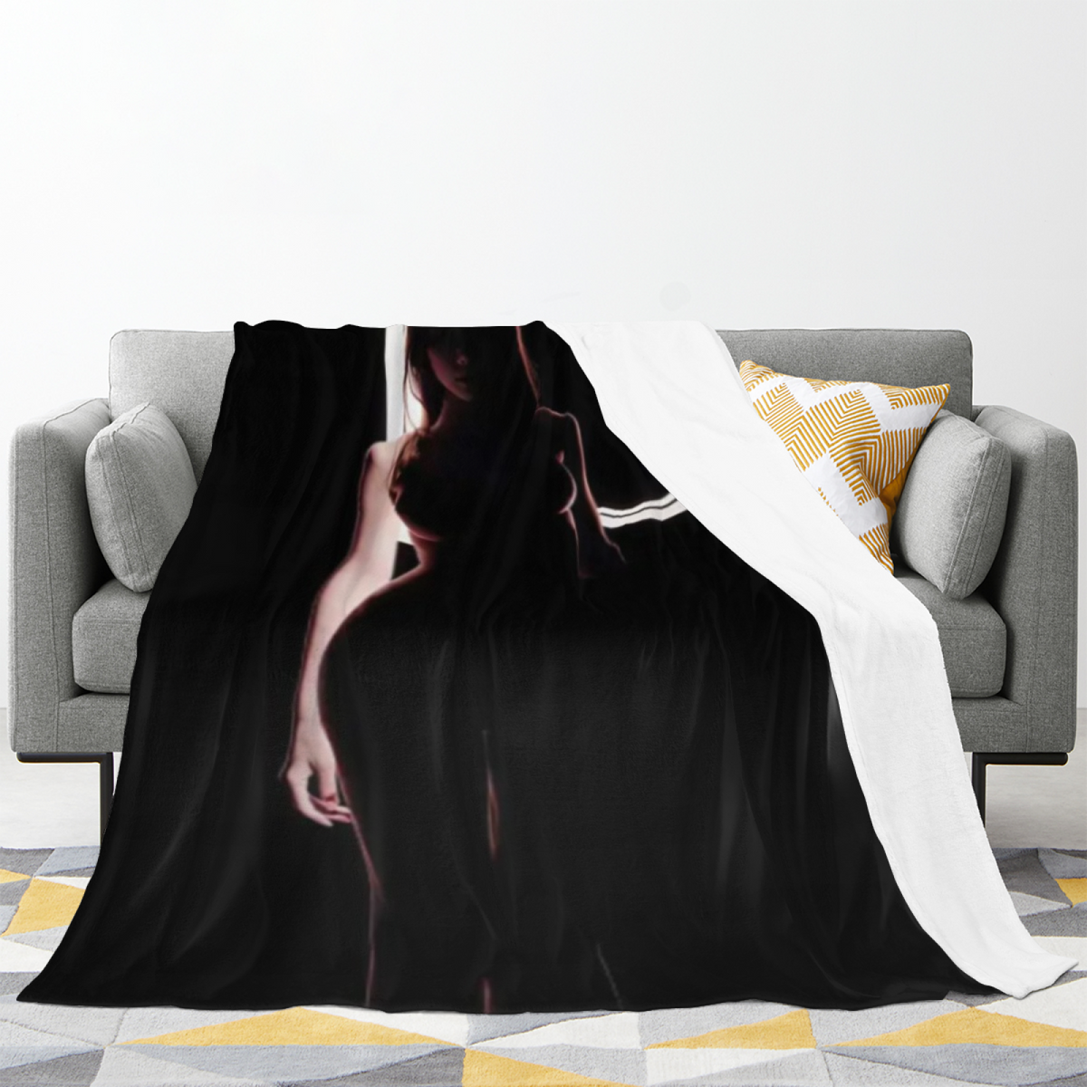 Radiant Treasure Inspired Flannel Sofa Throw ¨C Earthy Neutral Palette