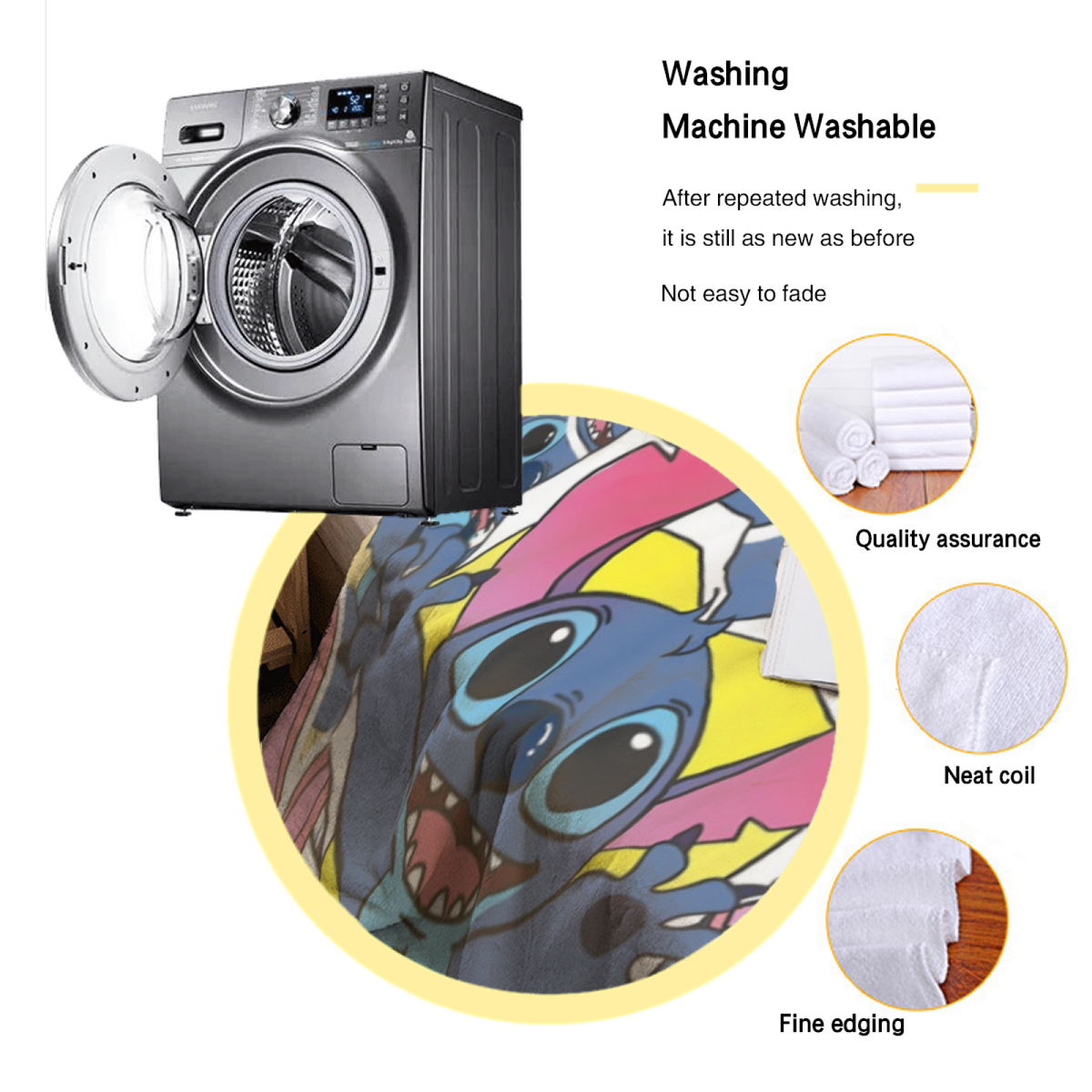 Colorful Space Creature Collage All-Season Flannel Blanket