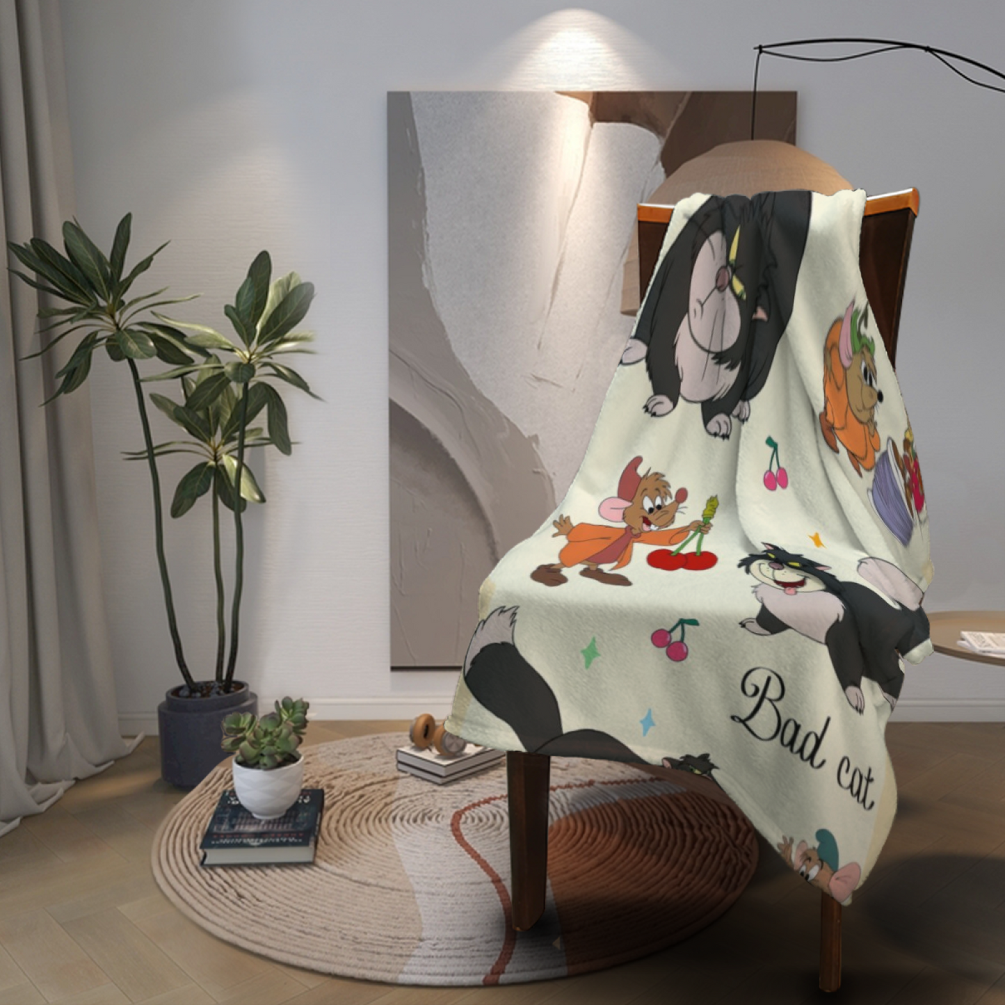 Modern Decorative Graphic Throw Blanket ¨C Artistic Colorful Cozy Blanket