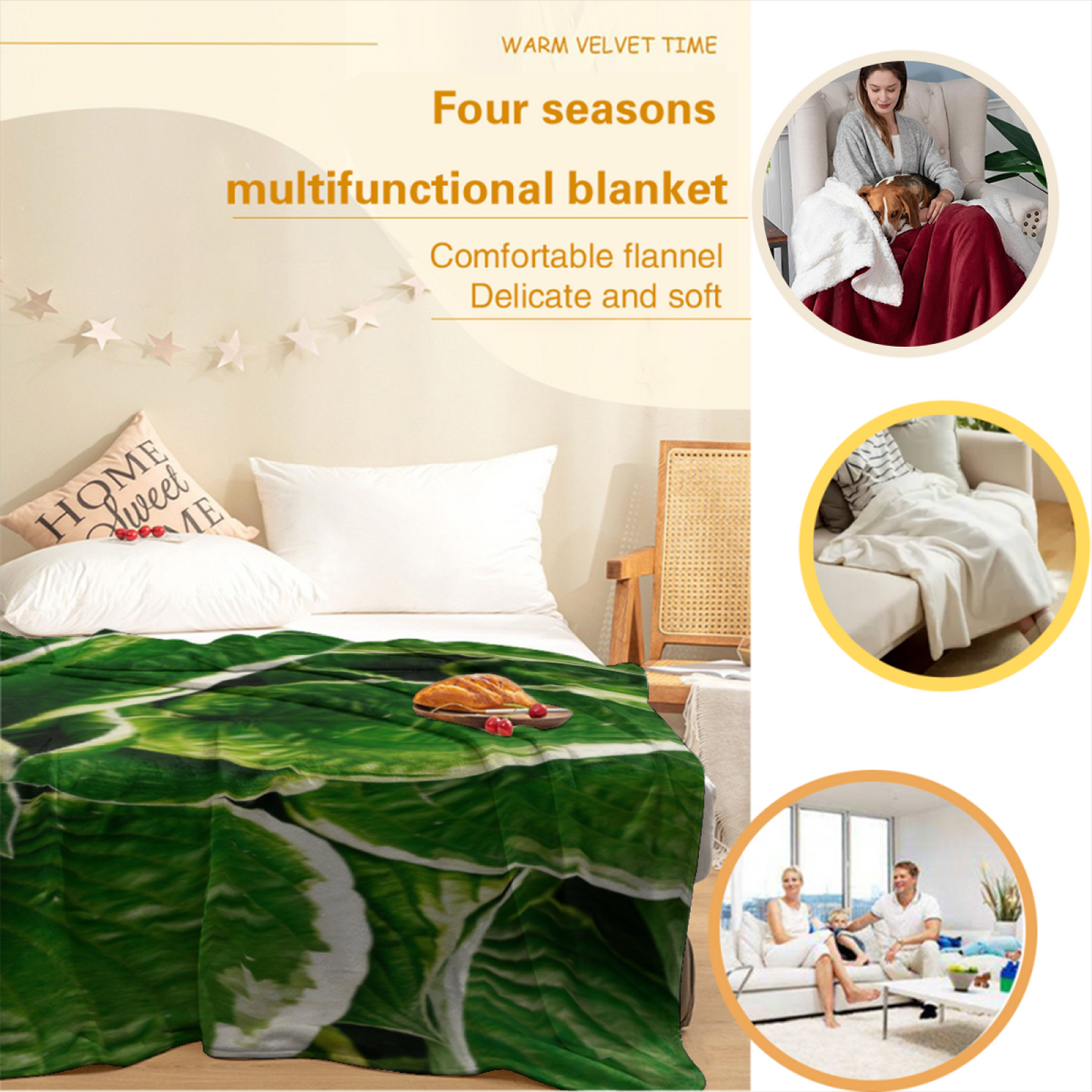 Modern Colorful Graphic Throw Blanket ¨C Decorative Artistic Cozy Blanket
