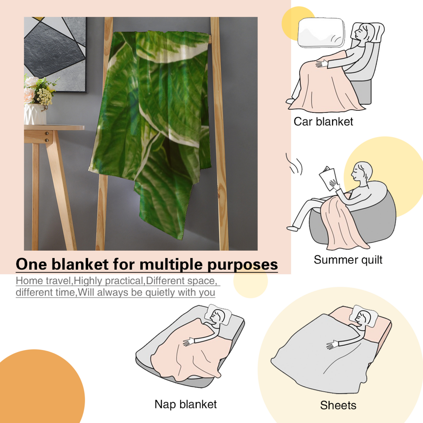 Modern Colorful Graphic Throw Blanket ¨C Decorative Artistic Cozy Blanket