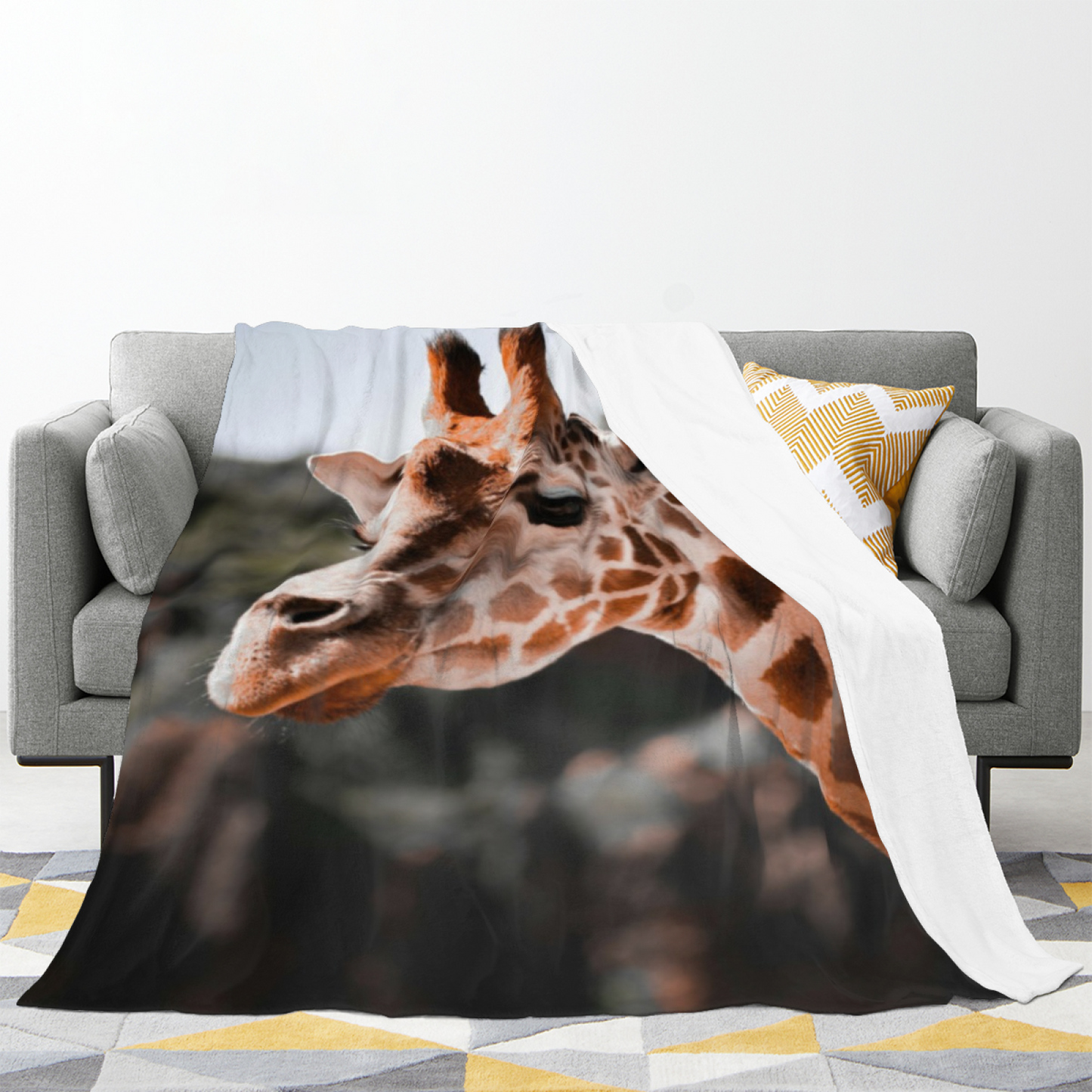 Colorful Contemporary Throw Blanket ¨C Stylish Abstract Printed Cozy Blanket