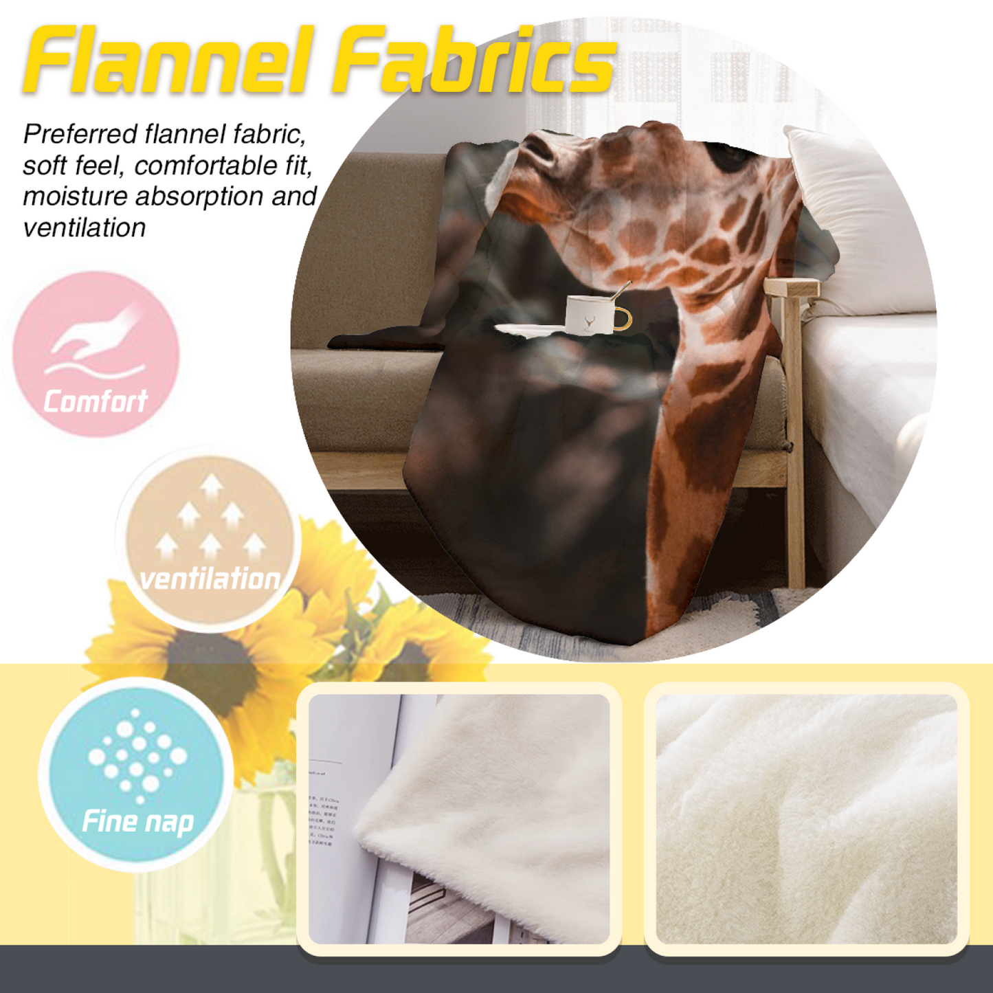 Colorful Contemporary Throw Blanket ¨C Stylish Abstract Printed Cozy Blanket