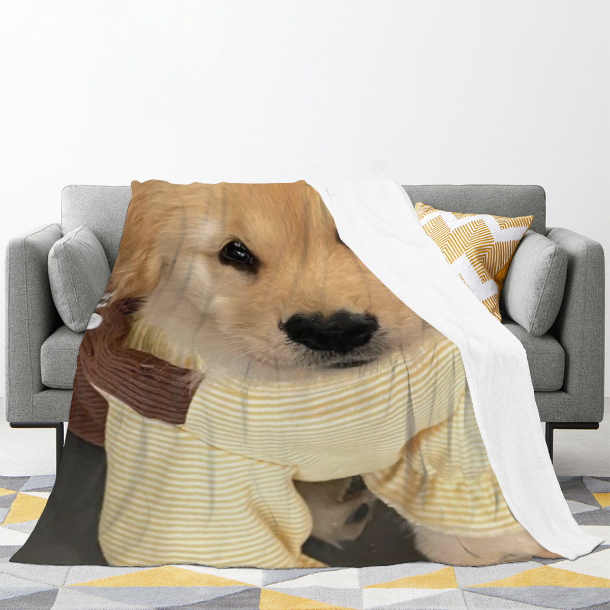 Harbor Story Earthy Multicolor Dreamy Lightweight Flannel Throw